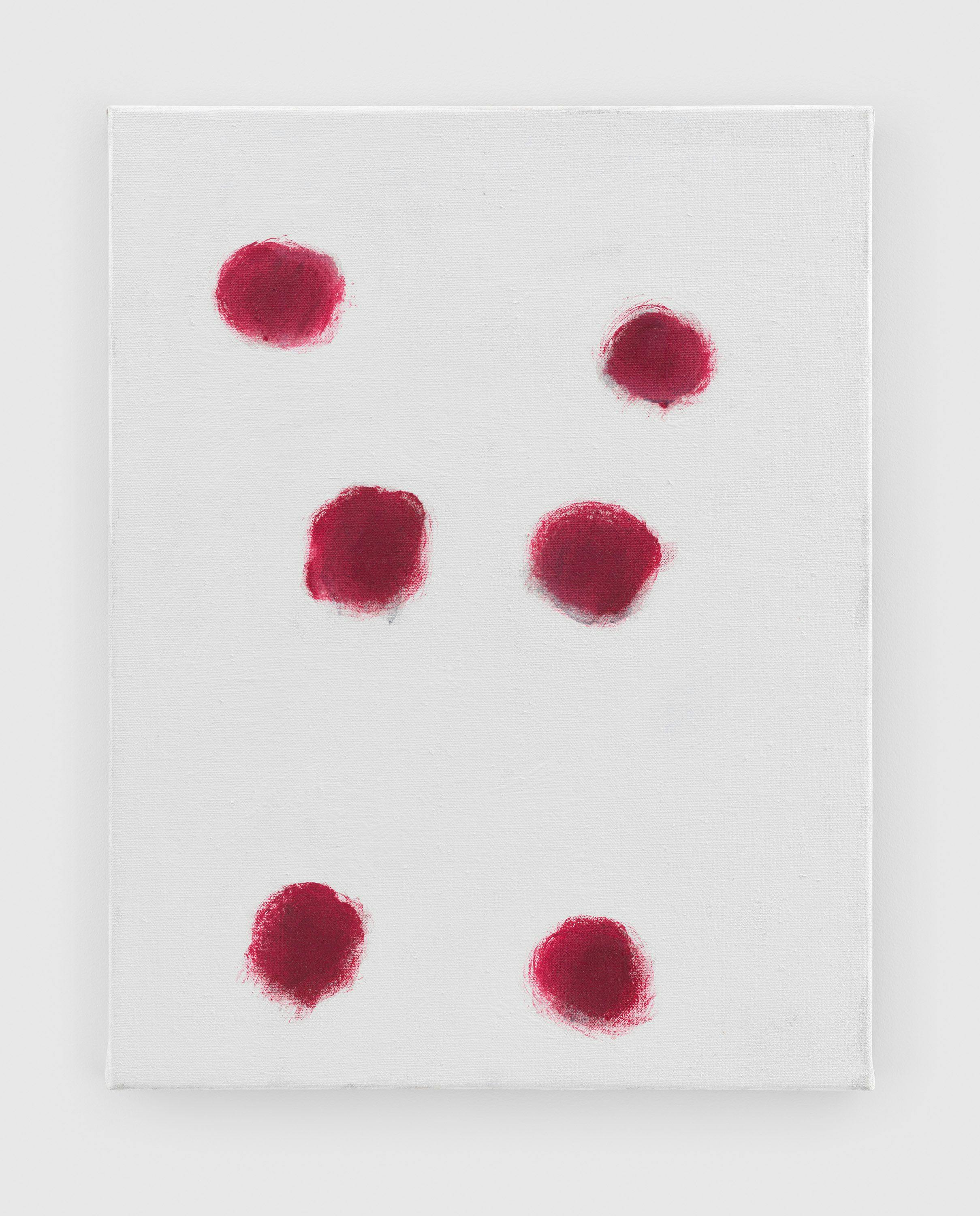 A painting by Raoul De Keyser, titled The Failed Juggle, dated 2010.